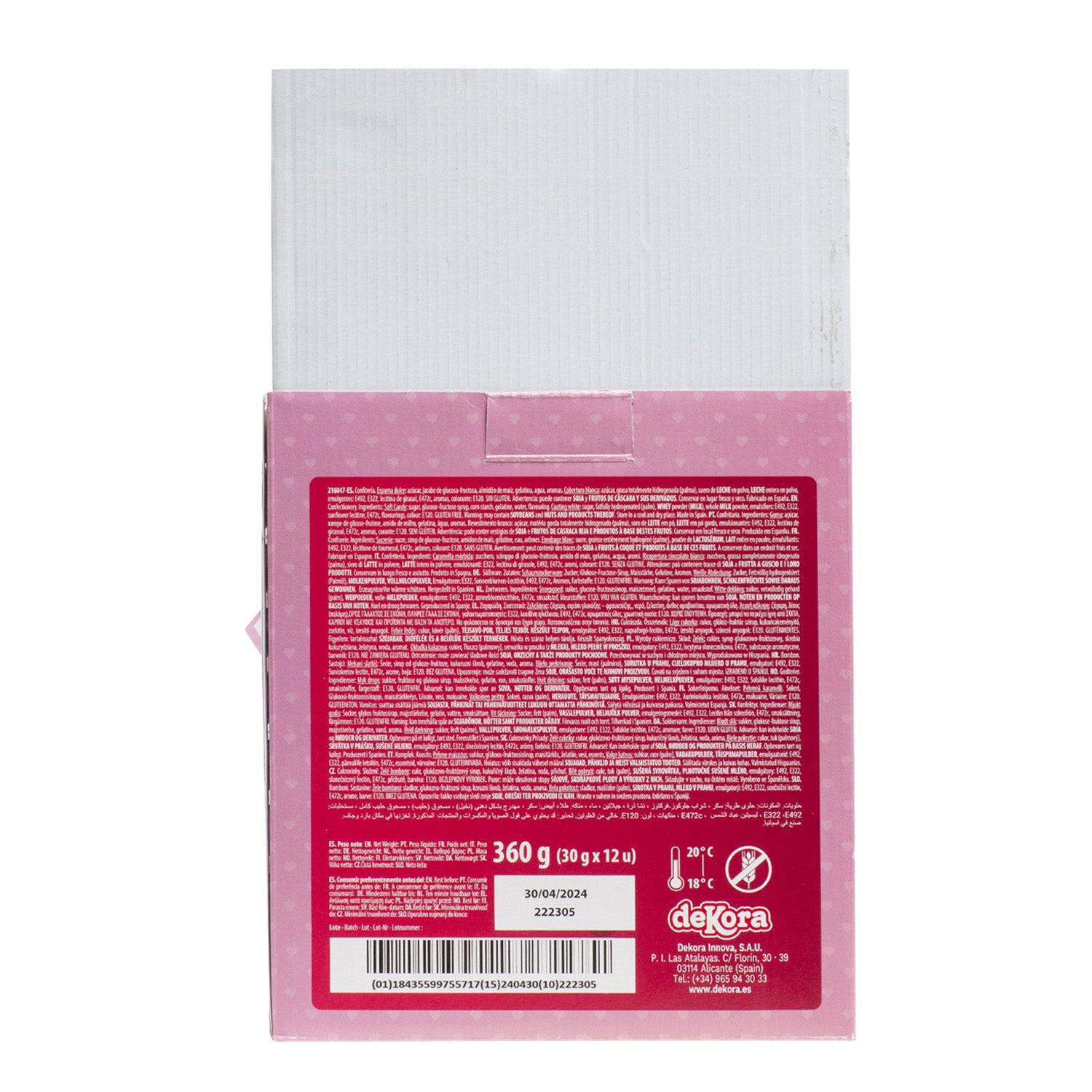 PIRULITO MALVA E CHOCOLATE CORAÇÃO ROSA/BRANCO 30GR