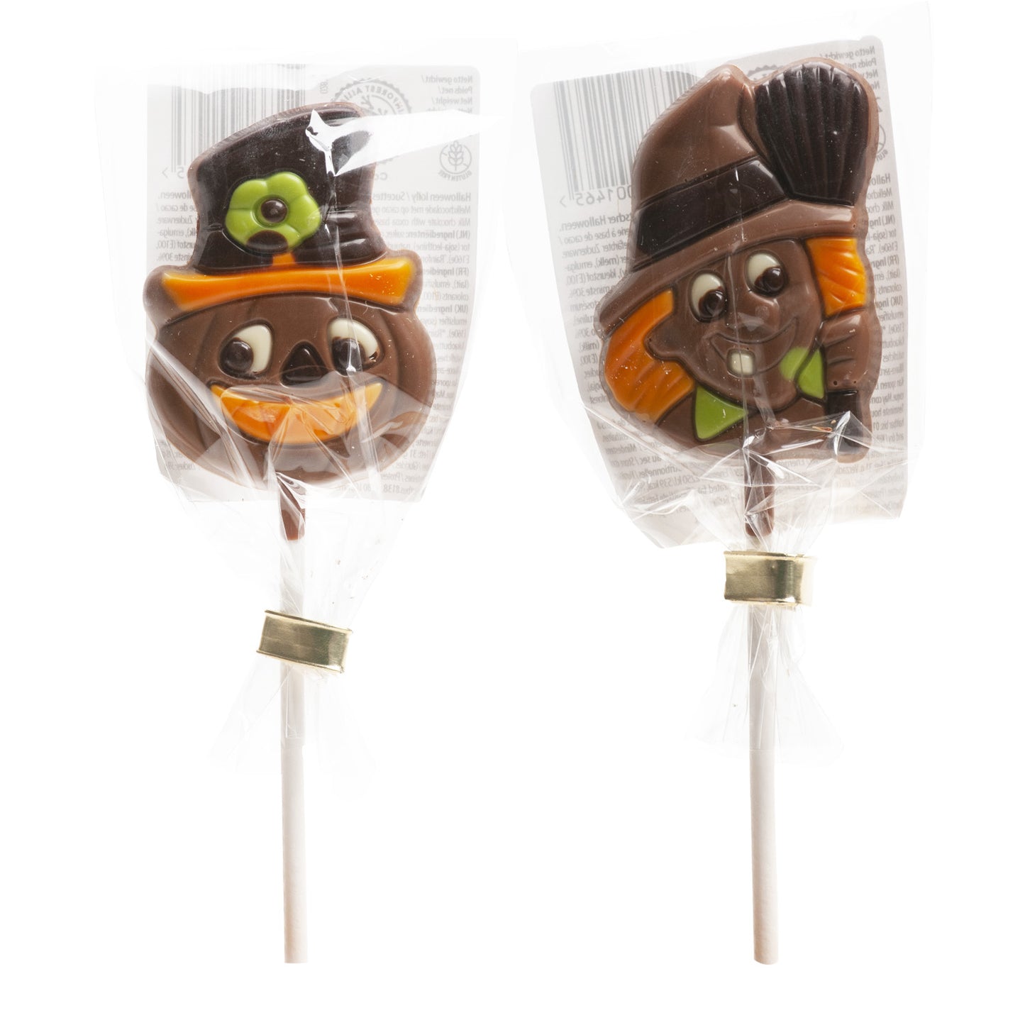 PIRULETAS CHOCOLATE HALLOWEEN 2 MOD.SURT. 20GR