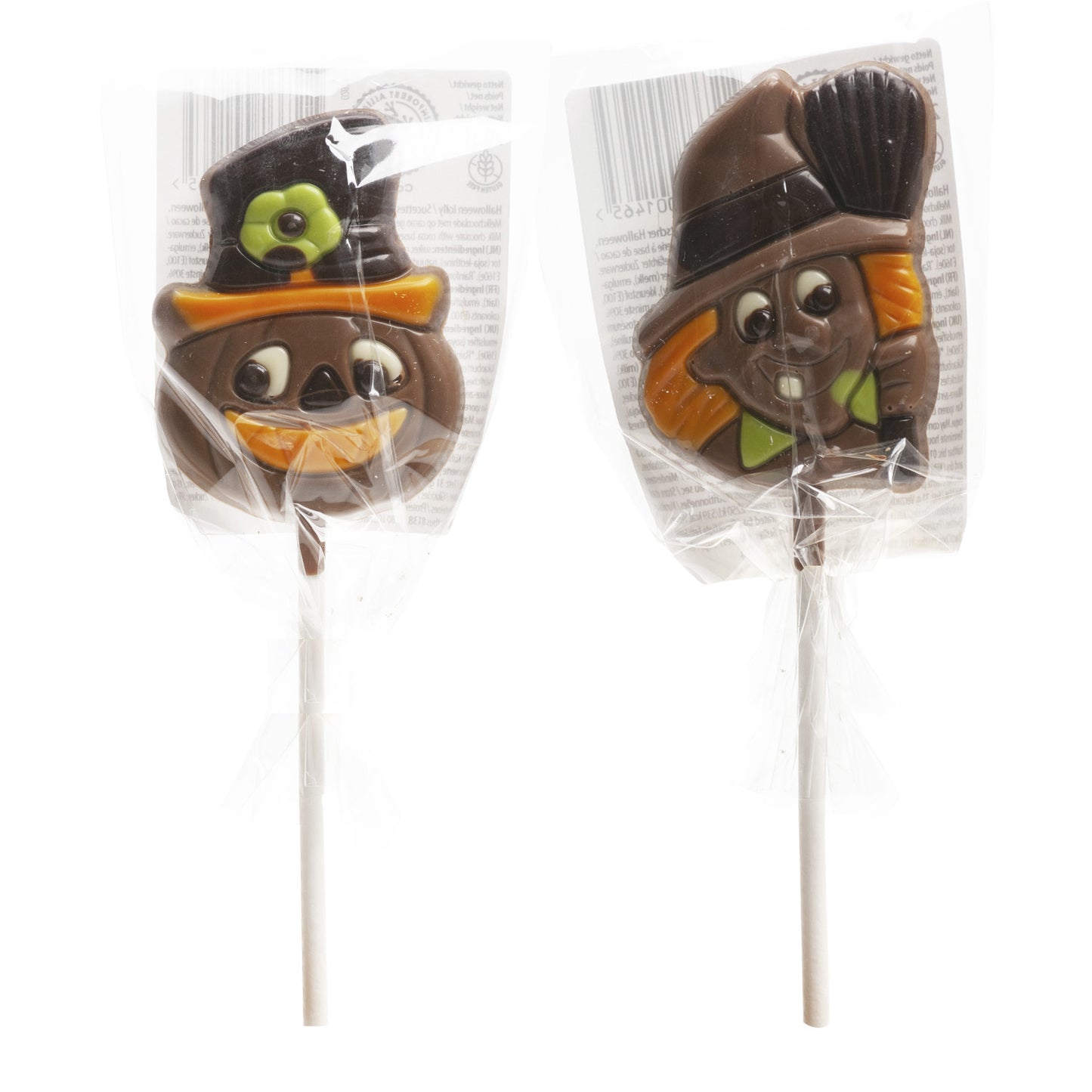 PIRULETAS CHOCOLATE HALLOWEEN 2 MOD.SURT. 20GR