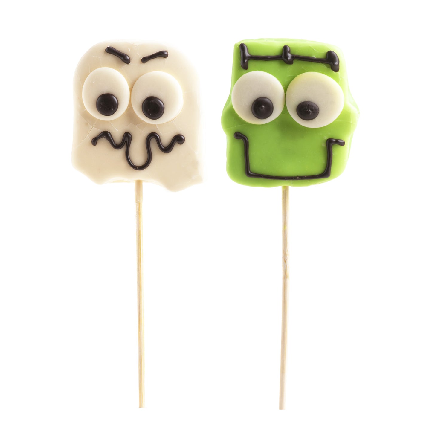 PIRULETA NUBE Y CHOCOLATE SURTIDO HALLOWEEN FRANKIE Y FANTASMA 30GR