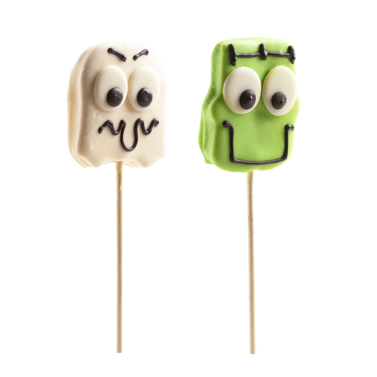 PIRULETA NUBE Y CHOCOLATE SURTIDO HALLOWEEN FRANKIE Y FANTASMA 30GR