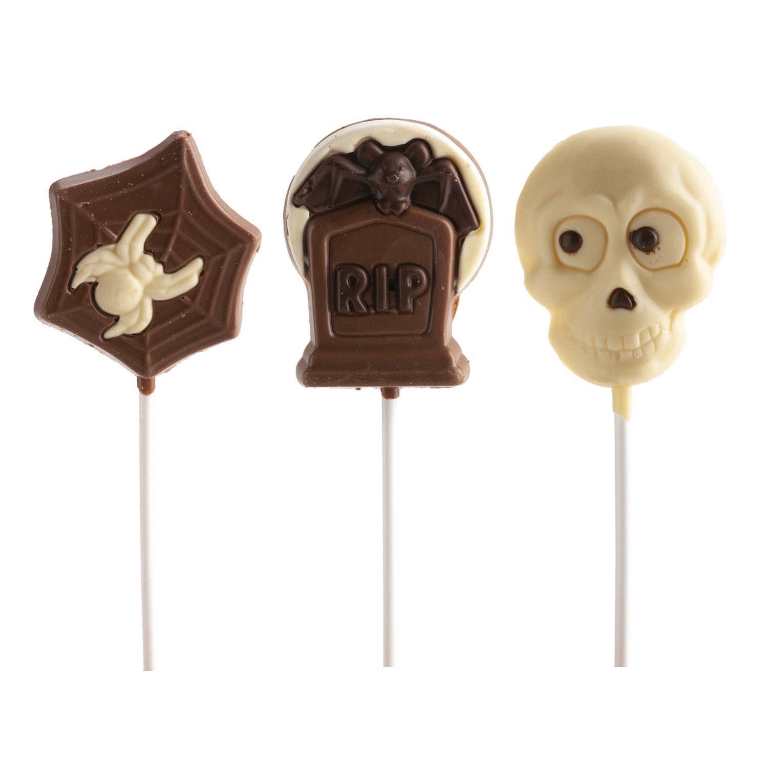 PIRULETAS CHOCOLATE SURTIDO HALLOWEEN  3 MOD.SURT. 25GR