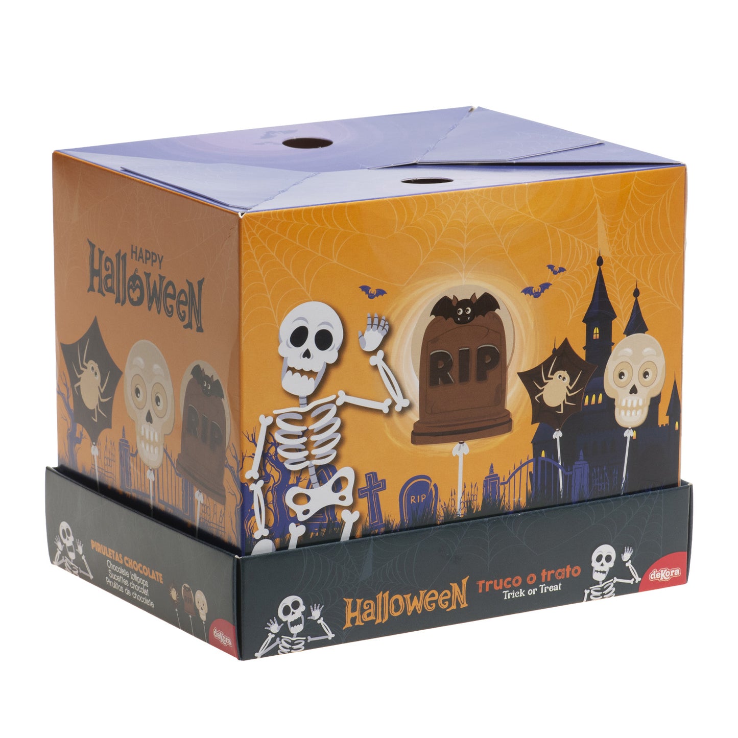 PIRULETAS CHOCOLATE SURTIDO HALLOWEEN  3 MOD.SURT. 25GR