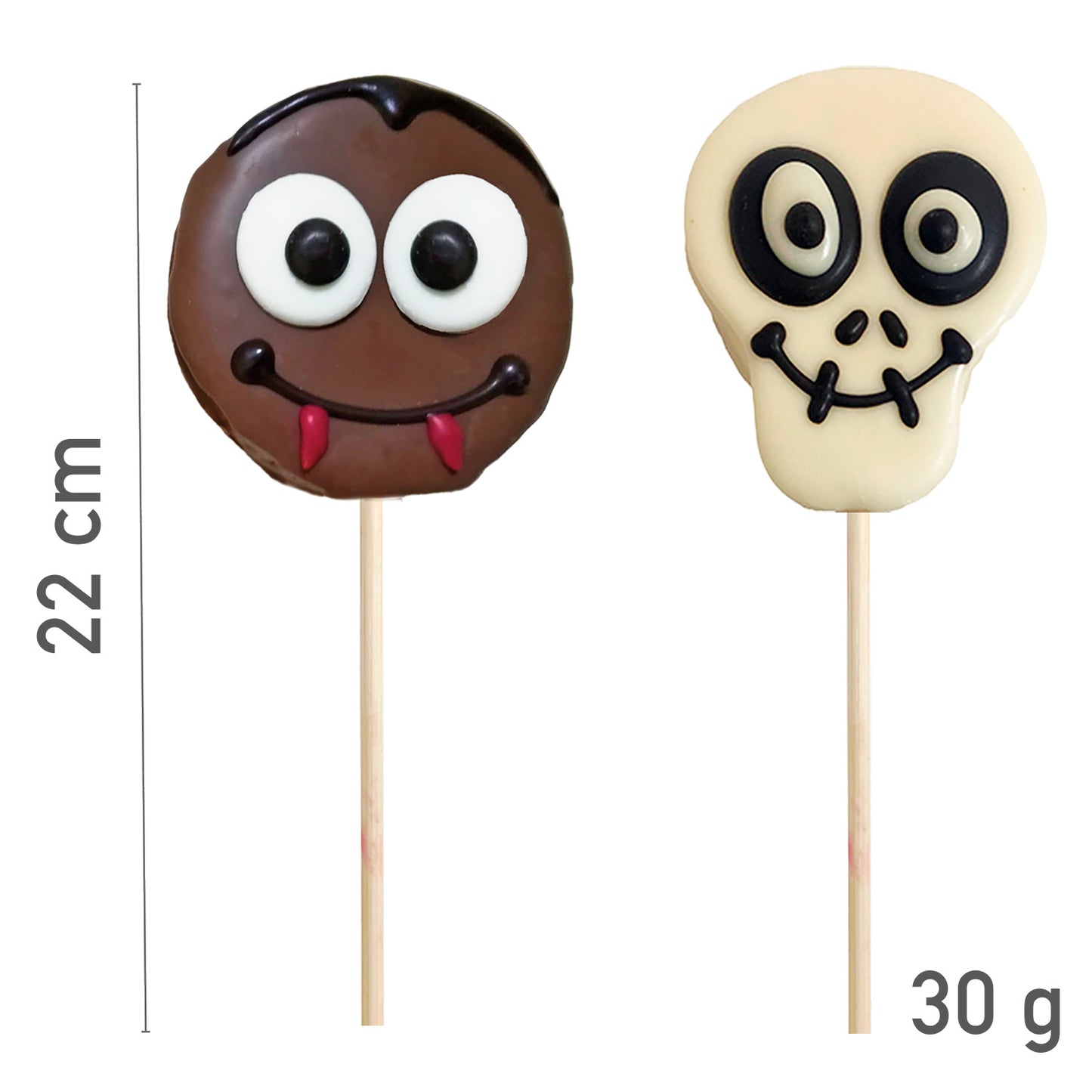 PIRULETA MALLOW CHOC  SURT.HALLOWEEN 30GR