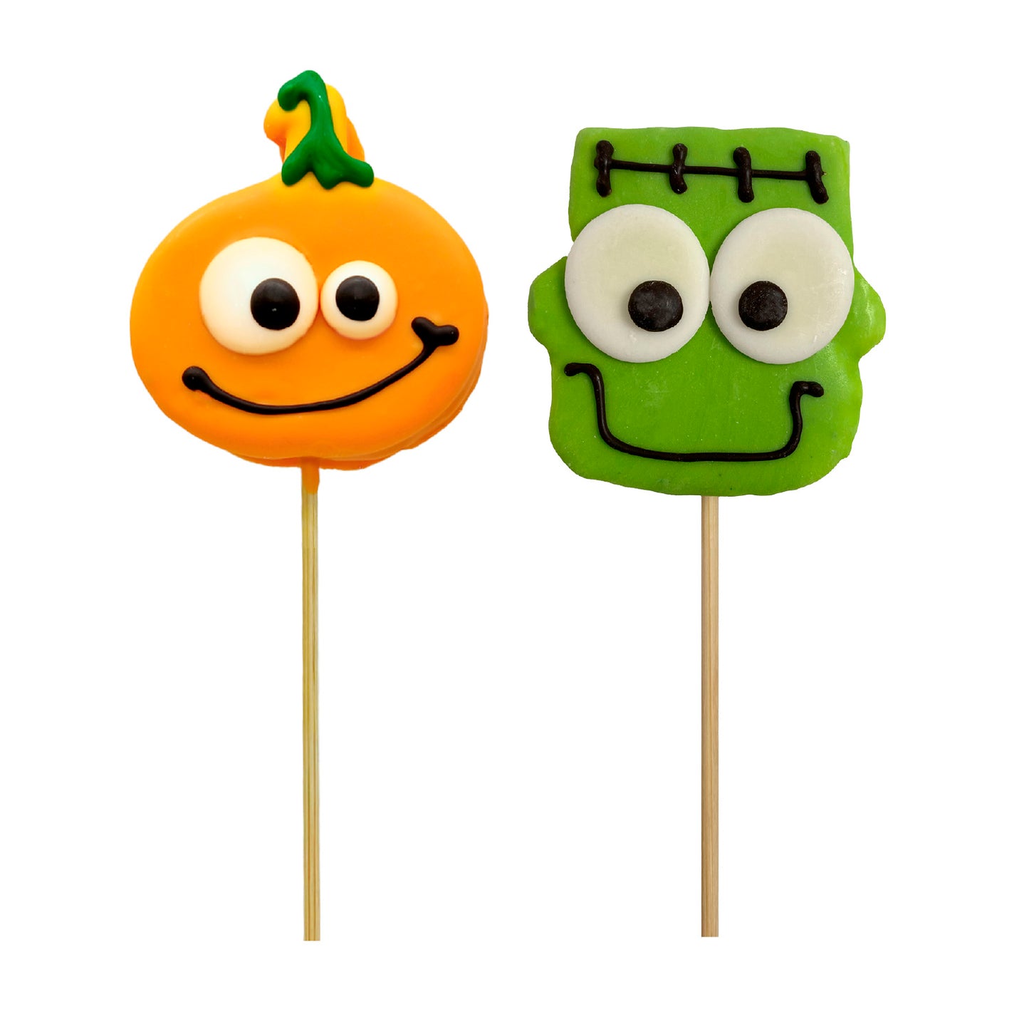 PIRULETA MALLOW CHOC  HALLOWEEN SURT. CALABAZA Y FRANKI 30GR