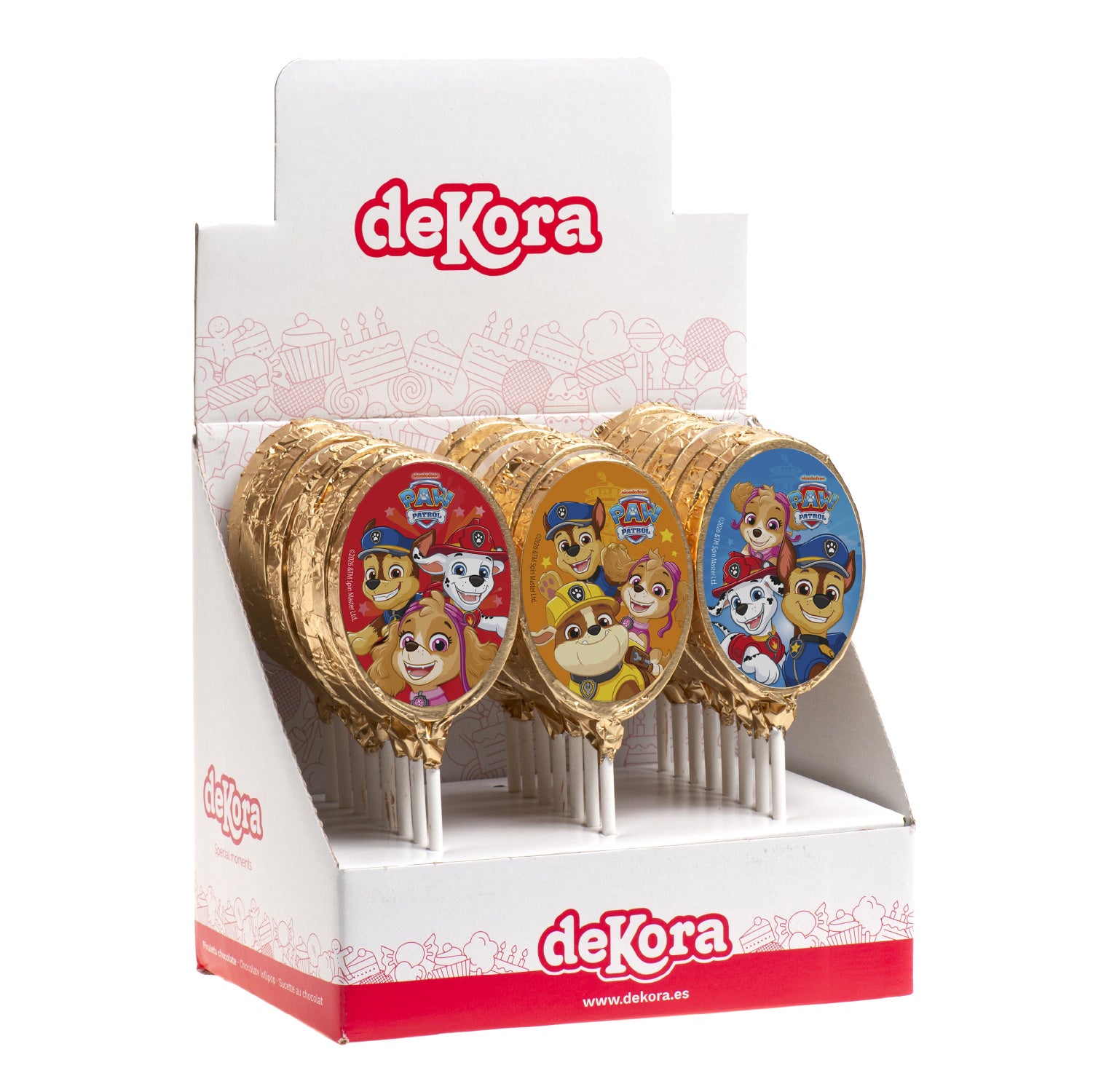 SUCETTES CHOCOLAT PAW PATROL 30GR