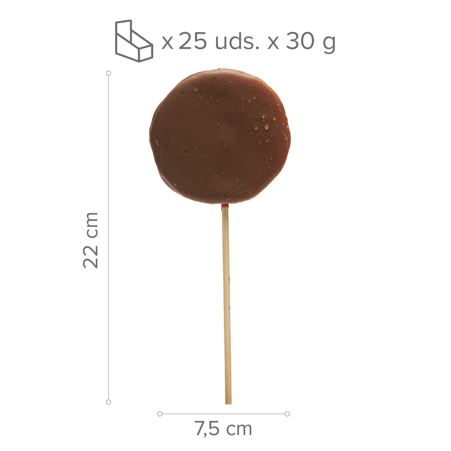 PIRULETAS MALLOW CHOC REYES MAGOS 30GR