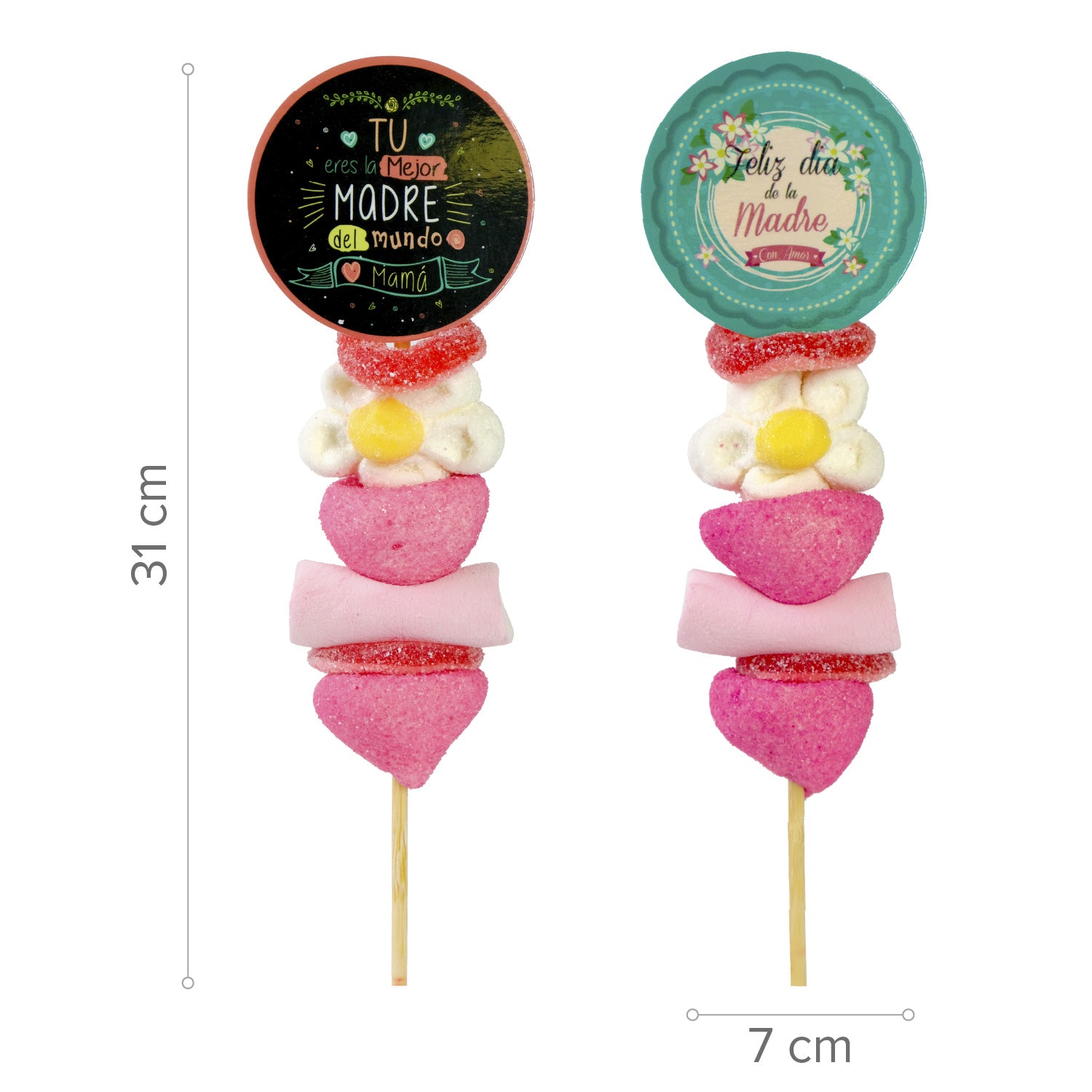 BROCHETA MALLOW SURT. DIA MADRE 40GR