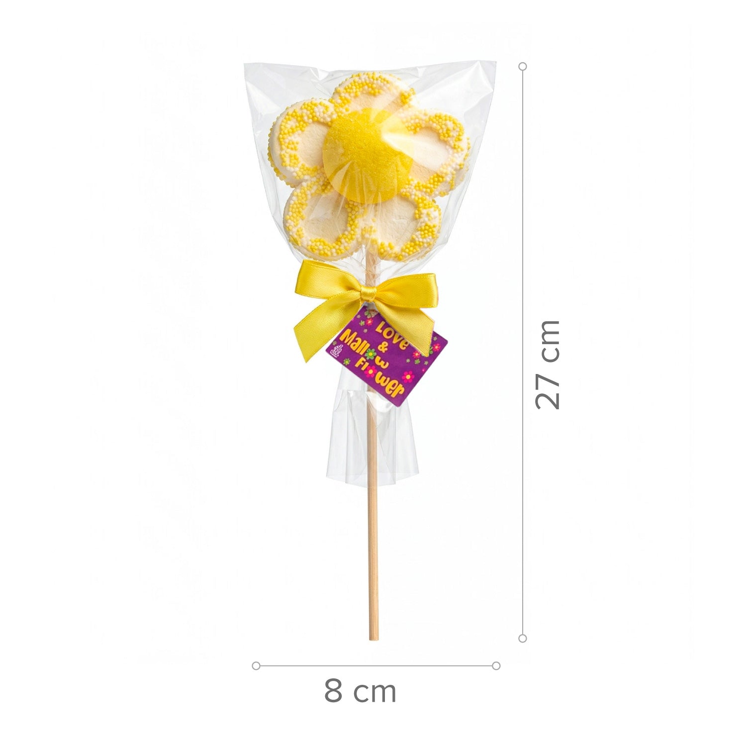 PIRULETA MALLOW FLORES COLORES 35GR