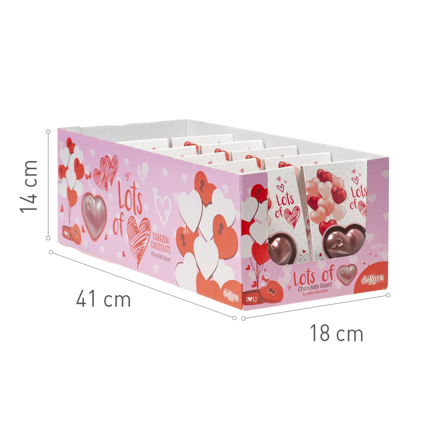 CUORE DI CIOCCOLATO POLVERIZZATO 42GR