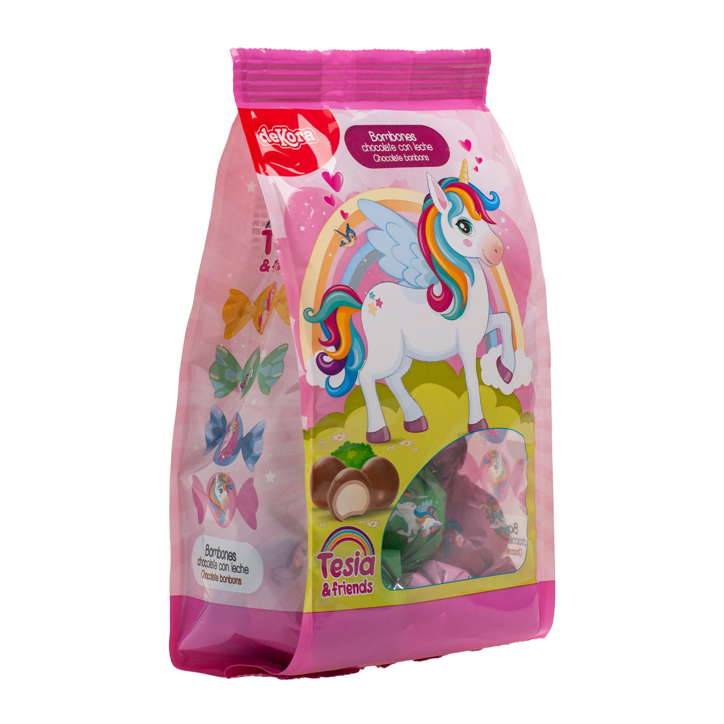 BOLSA BOMBONES CHOCOLATE RELLENOS UNICORNIO TESIA 100 GR