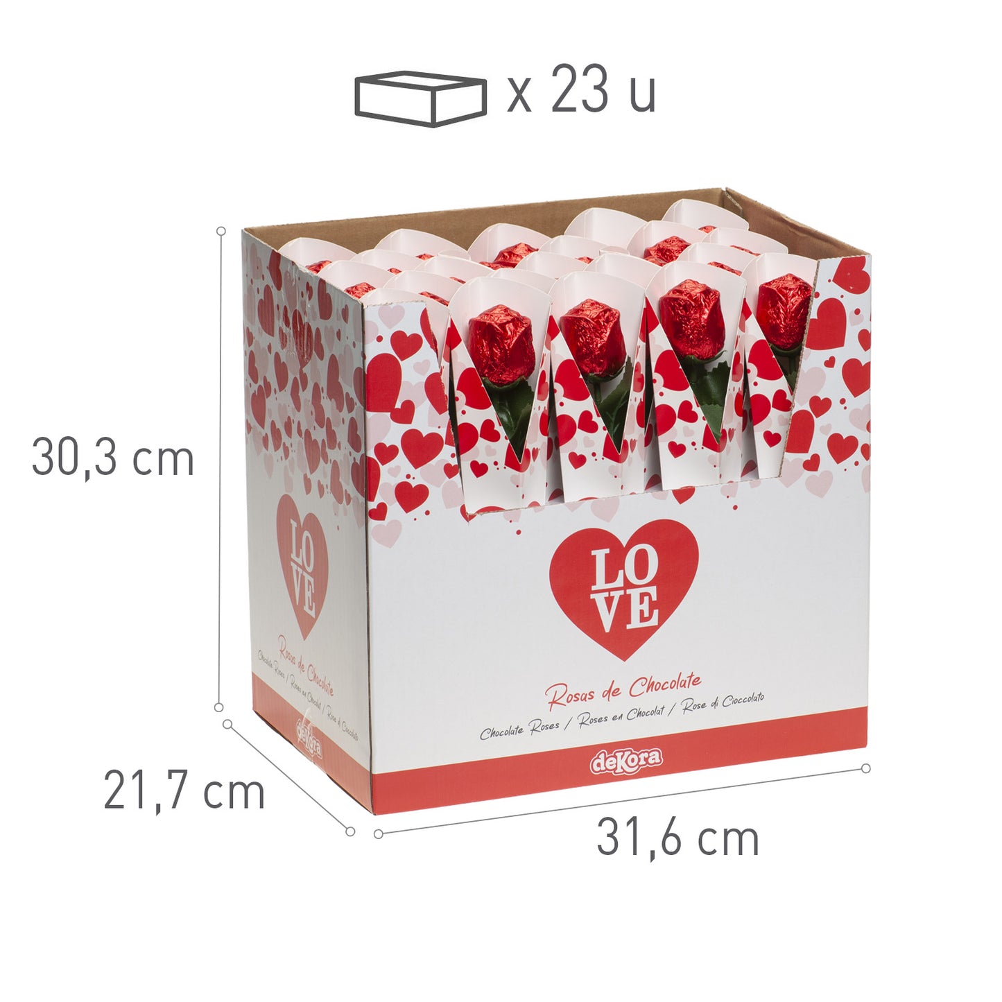 DIAMONG CHOCOLATE ROSE 18GR