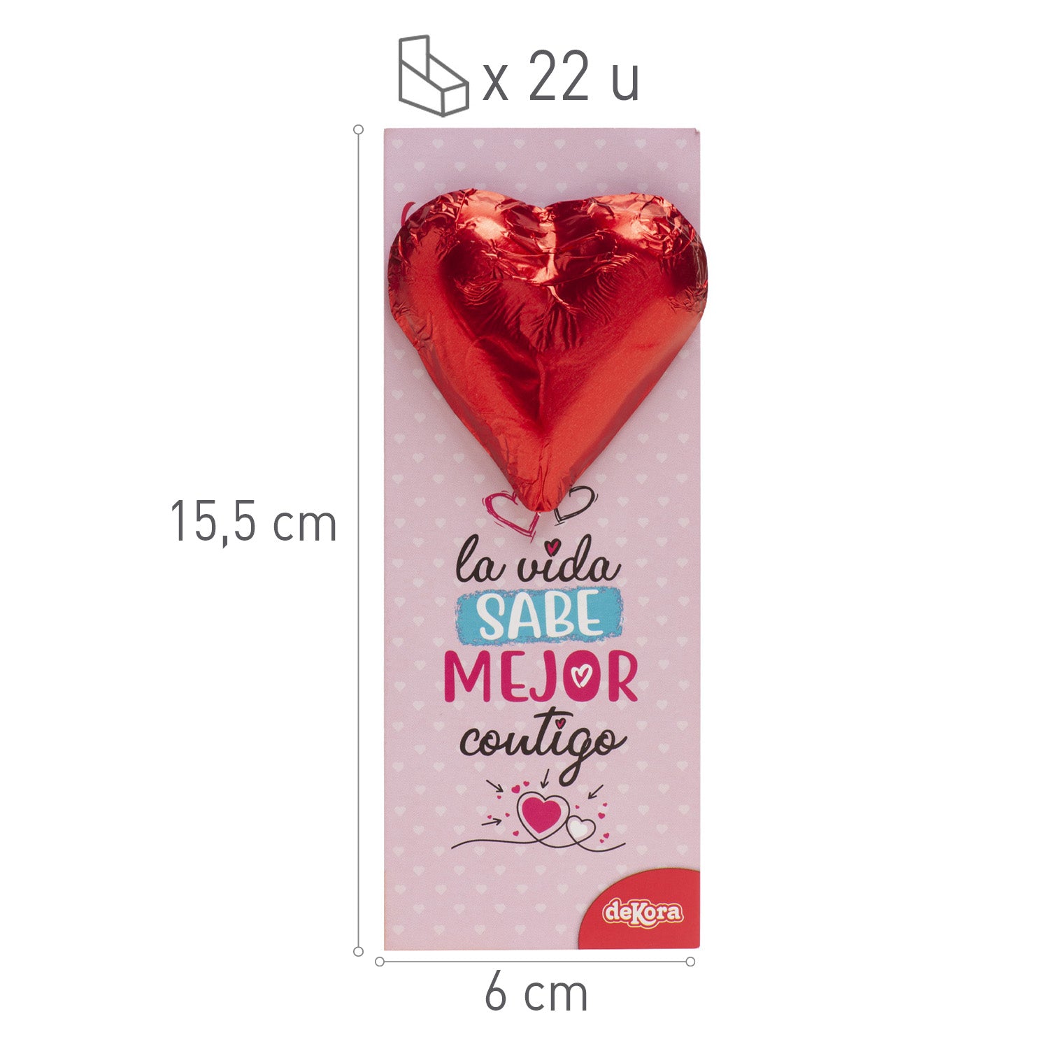 HEART CHOCOLATE WITH PAGE MARKER 25GR