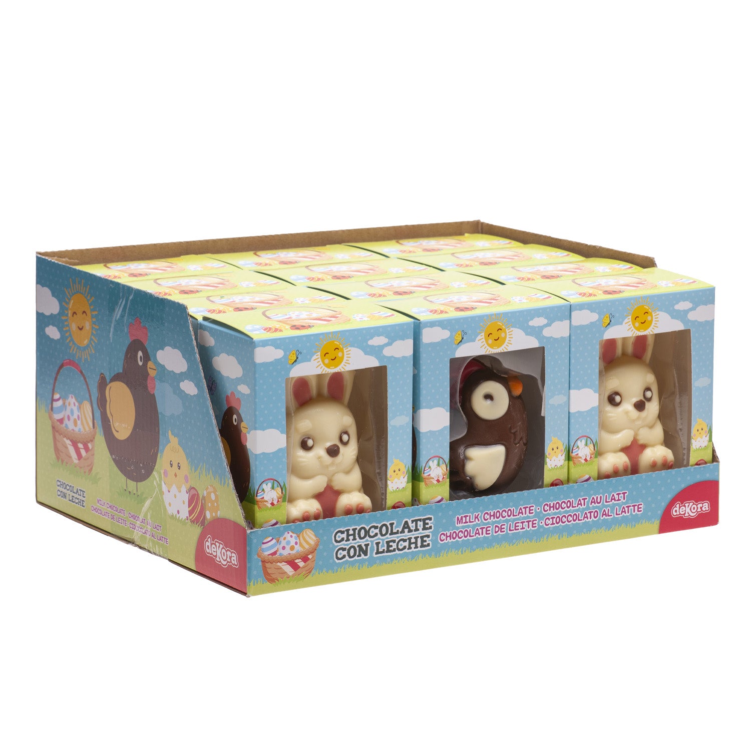 ASSORTED BUNNY AND CHICKEN CHOCOLATE 55 GR