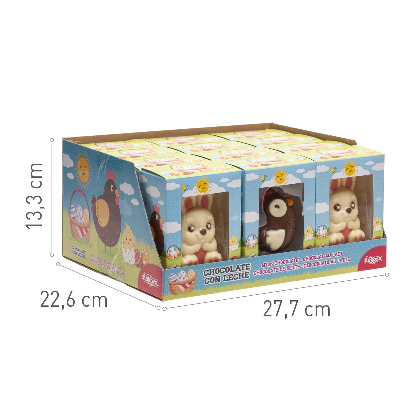 ASSORTED BUNNY AND CHICKEN CHOCOLATE 55 GR