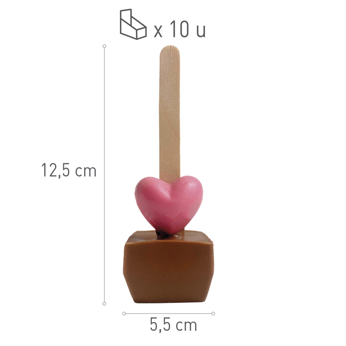 SWEET CHOC CORAZÓN PARA FUNDIR 34GR
