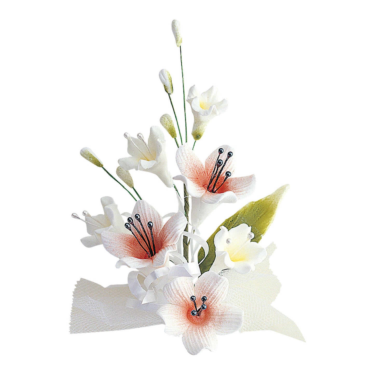 MAZZI DECORAZIONE ZUCCHERO TONI ROSSI 13CM