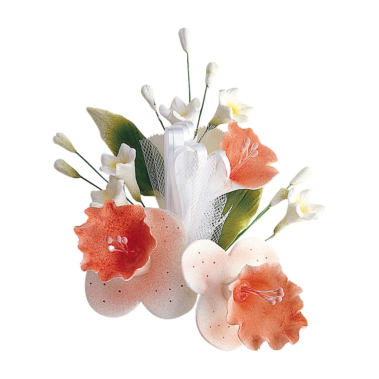 MAZZI DECORAZIONE ZUCCHERO TONI ROSSI 13CM
