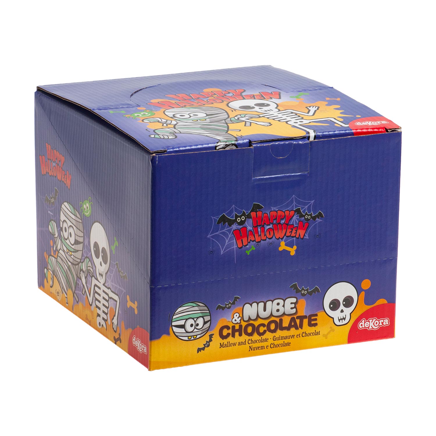 CHOCOLATES WITH MALLOW MUMMY AND SKULL 30GR