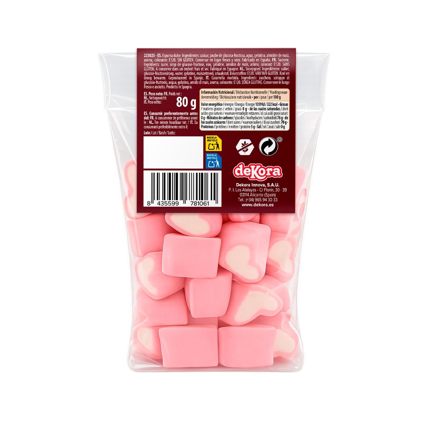 SAC COEURS MALLOW 80GR