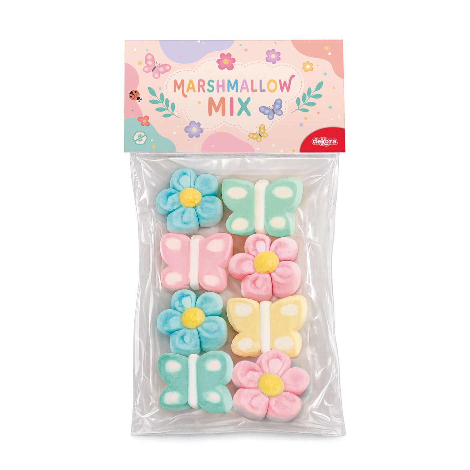 SACCHETTO DI FIORI E FARFALLA MALLOW 67GR
