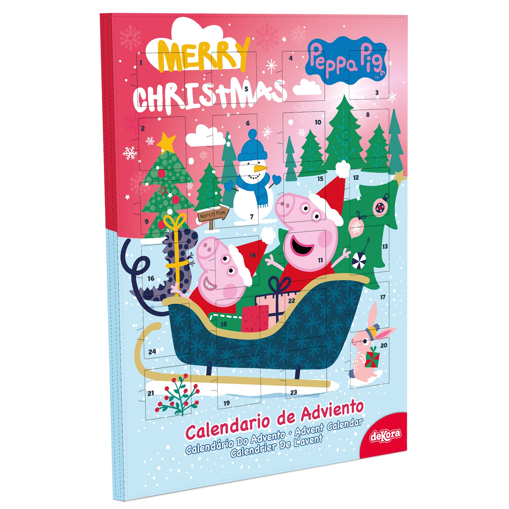 CALENDÁRIO DE ADVENTO PEPPA PIG COM CHOCOLATE 50GR