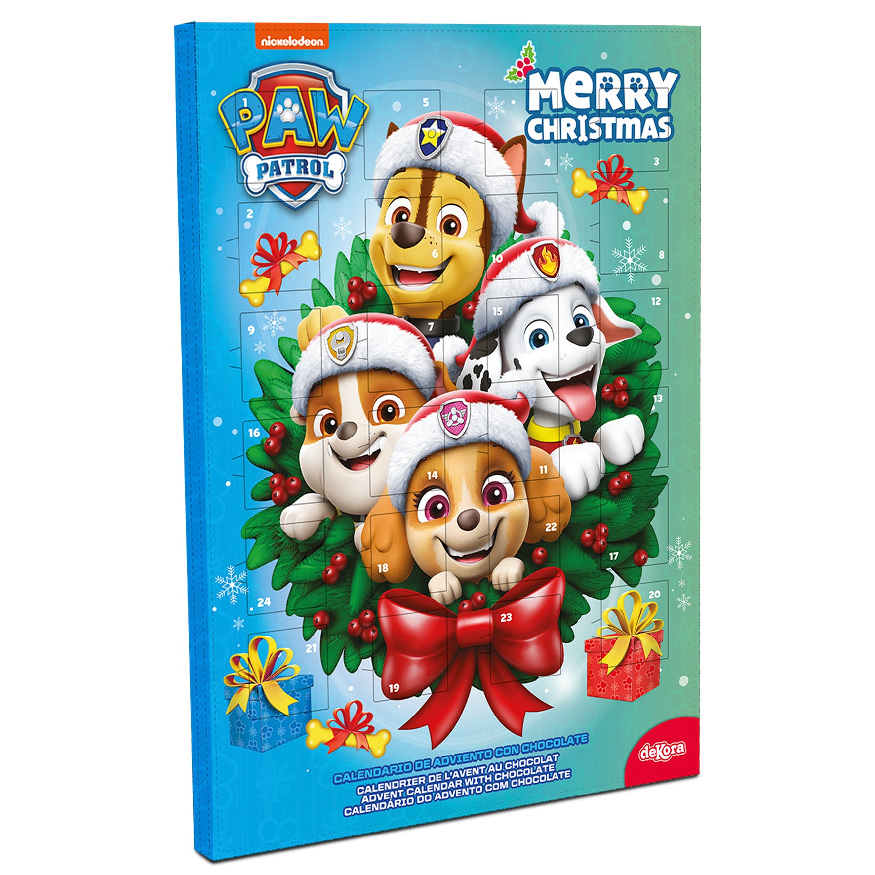 CALENDARIO CHOCOLATE PAW PATROL GUIRNALDA NAVIDAD 50GR