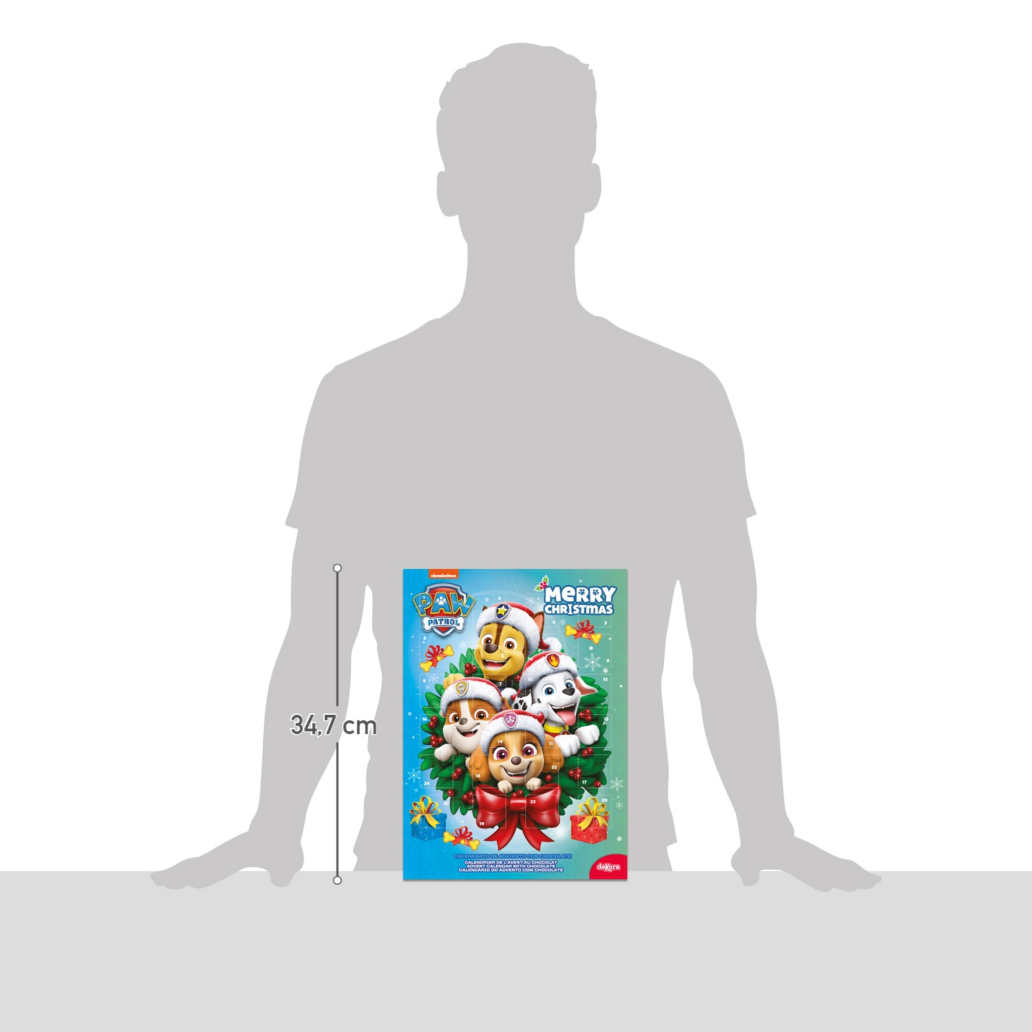 CALENDARIO CHOCOLATE PAW PATROL GUIRNALDA NAVIDAD 50GR