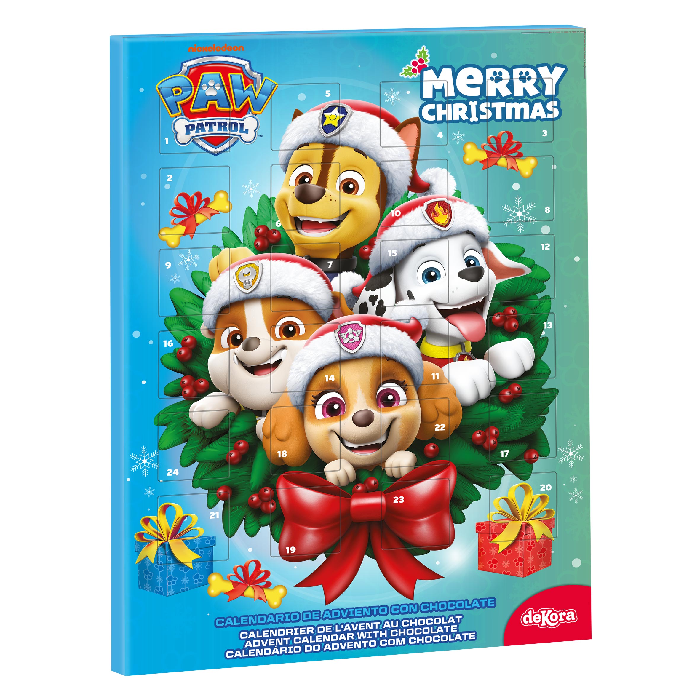 PAW PATROL ADVENT CALENDAR CHRISTMAS WREATH 50GR