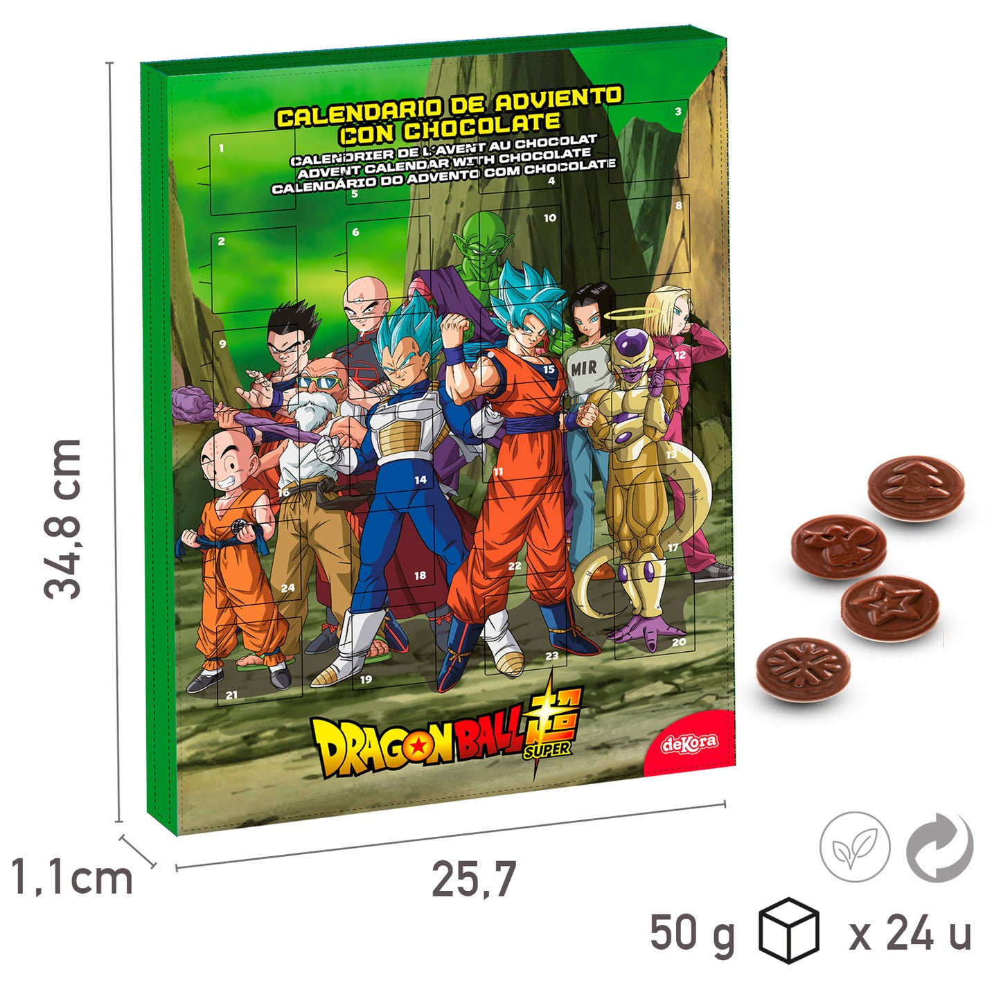 CALENDÁRIO DO ADVENTO DRAGON BALL 50GR