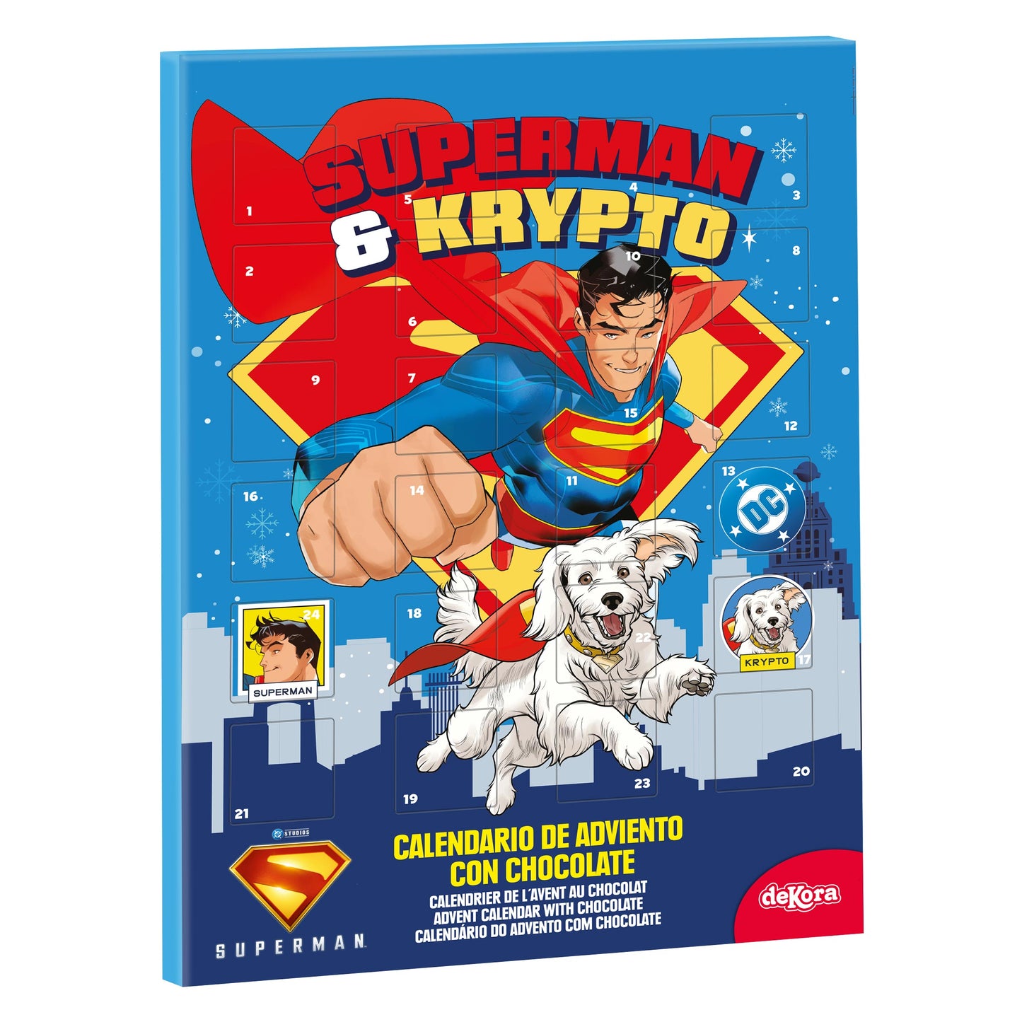 CALENDRIER DE L'AVENT SUPERMAN 50GR