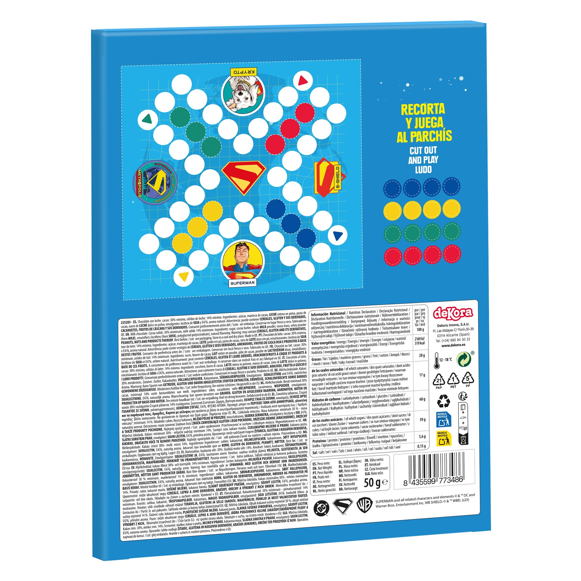 CALENDARIO CHOCOLATE SUPERMAN 50GR