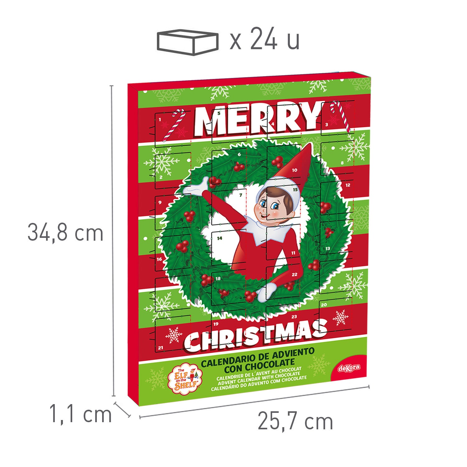 IL CALENDARIO DELL'AVVENTO DEGLI ELFI 50GR