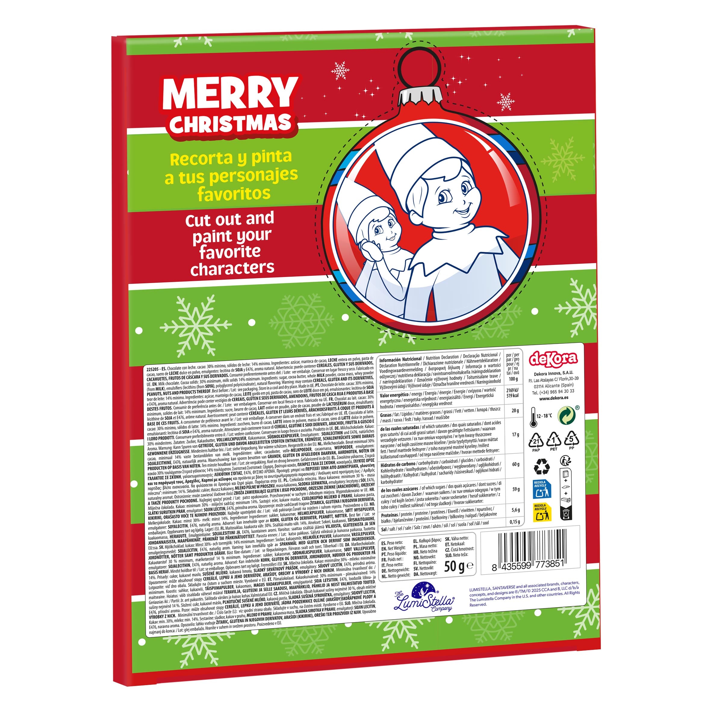 IL CALENDARIO DELL'AVVENTO DEGLI ELFI 50GR