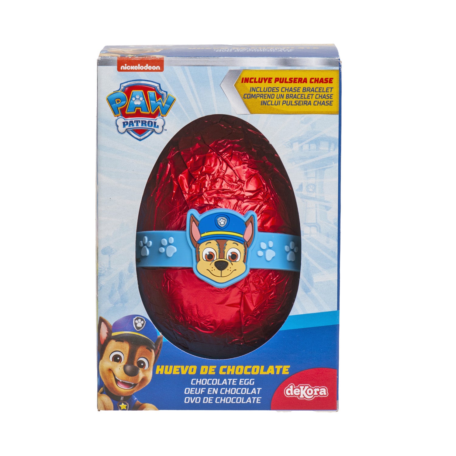 OEUF EN CHOCOLAT AVEC BRACELET CHASE 55GR