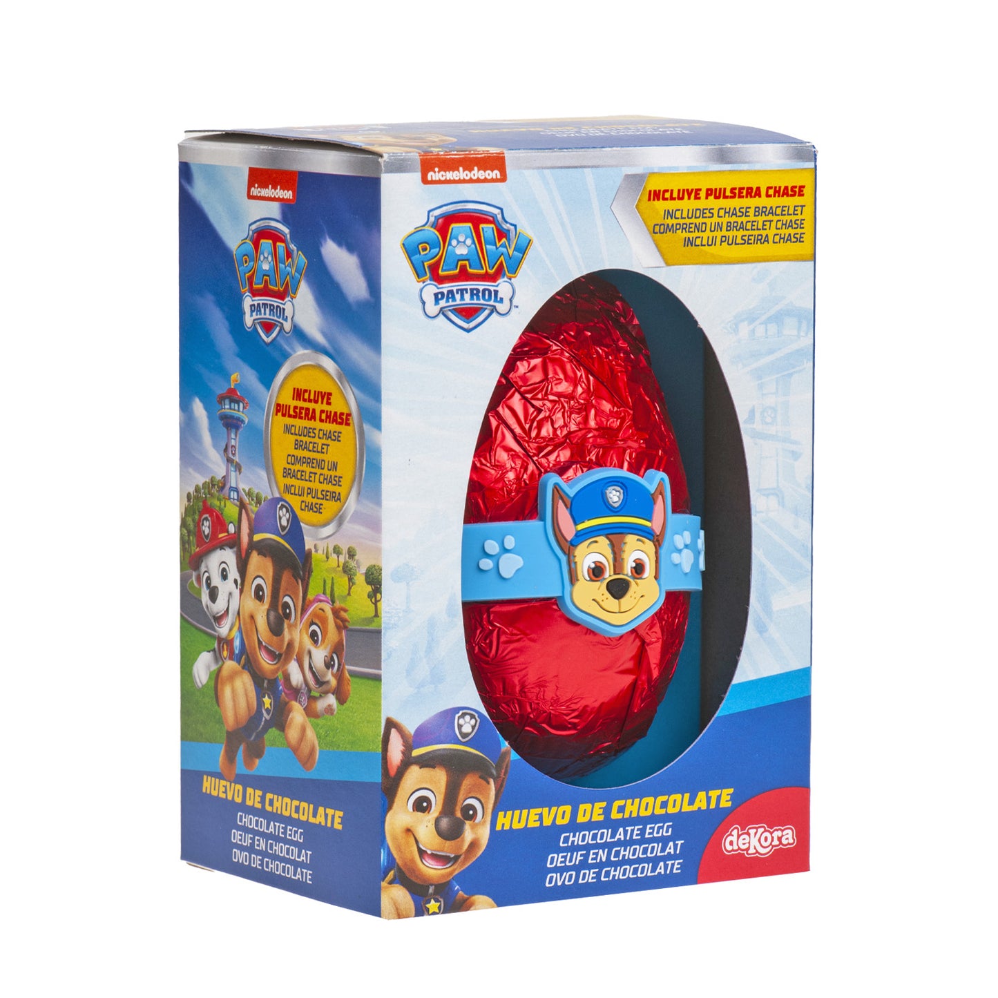OEUF EN CHOCOLAT AVEC BRACELET CHASE 55GR