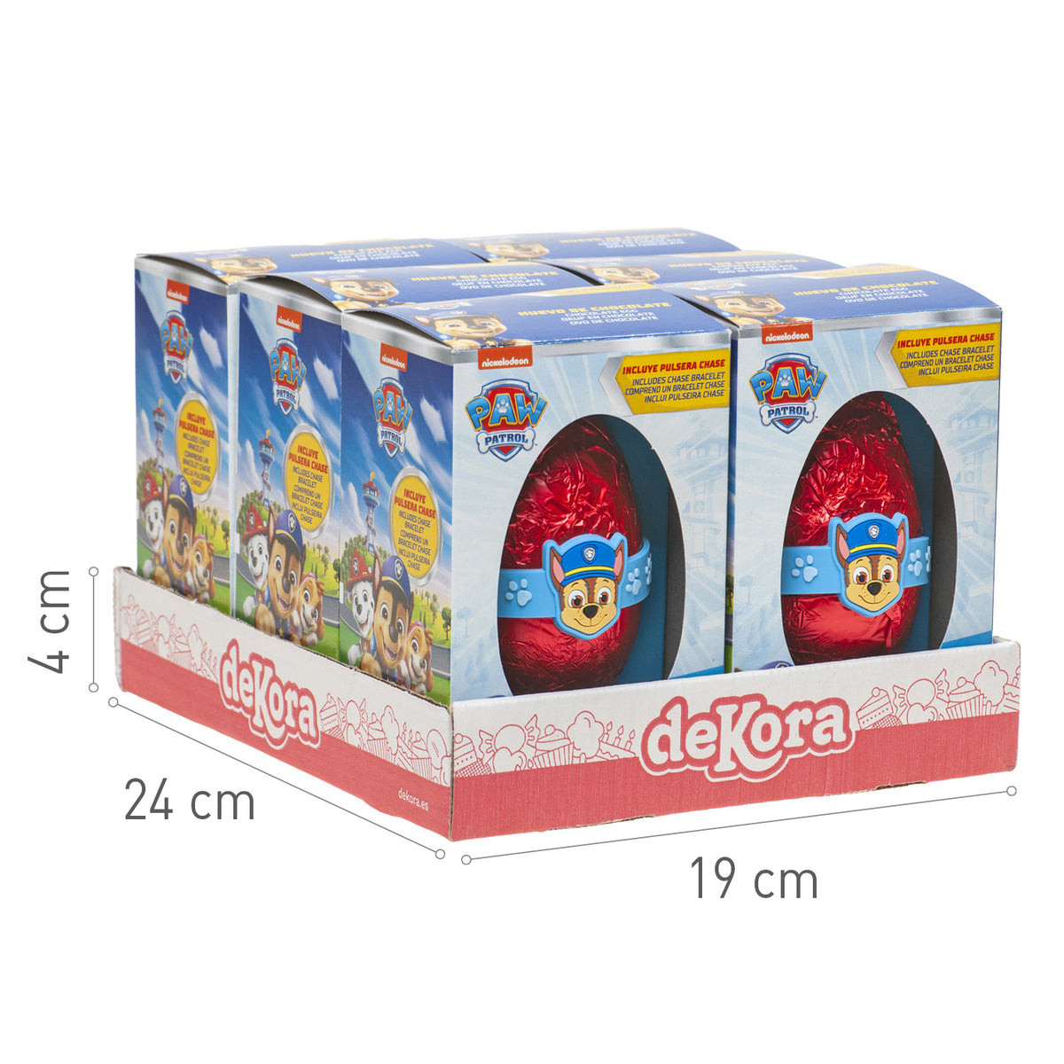 OVO DE CHOCOLATE COM PULSEIRA DO CHASE 55GR