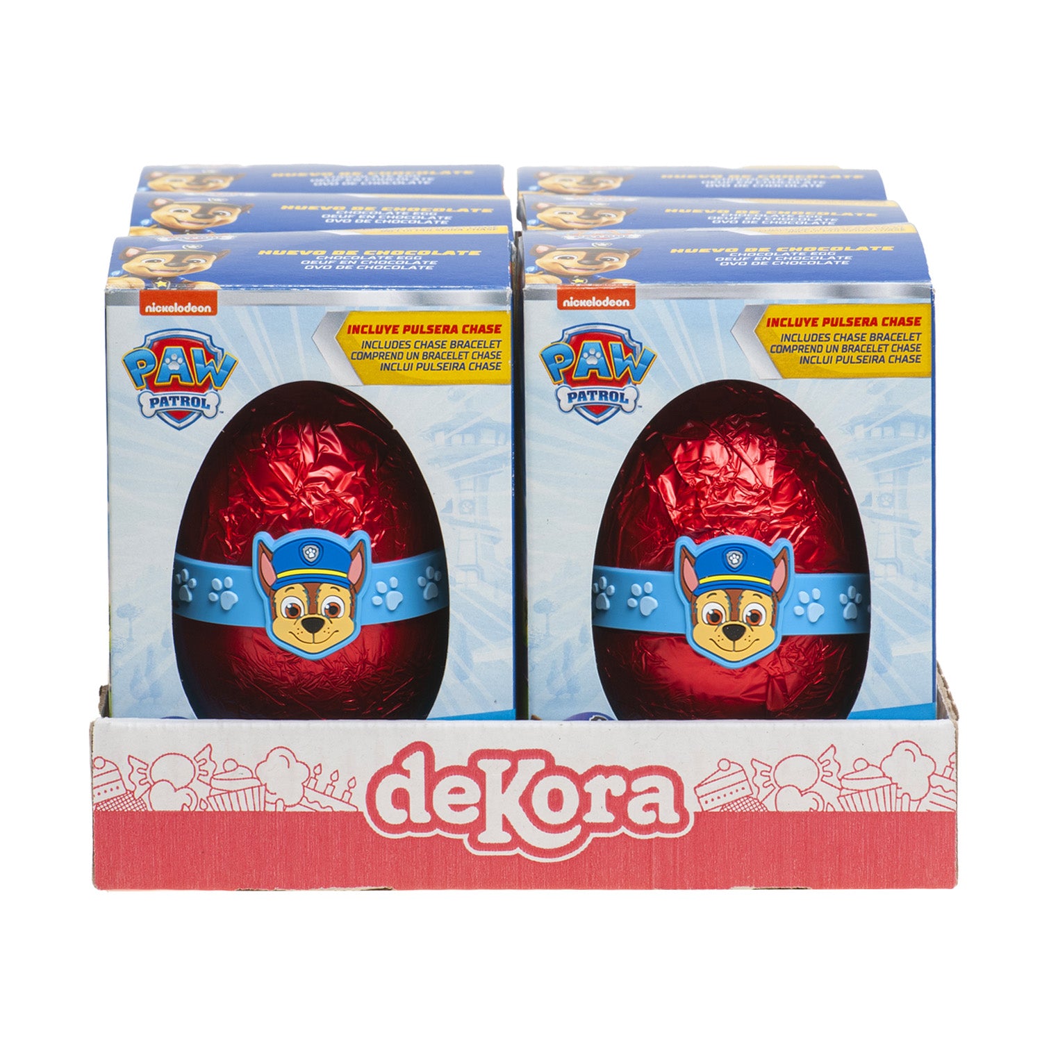 OEUF EN CHOCOLAT AVEC BRACELET CHASE 55GR