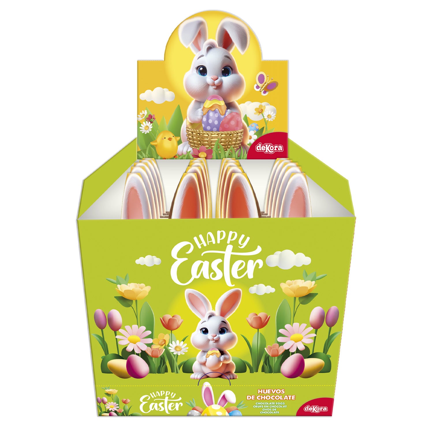 CONEJITO CON HUEVOS DE CHOCOLATE 60GR