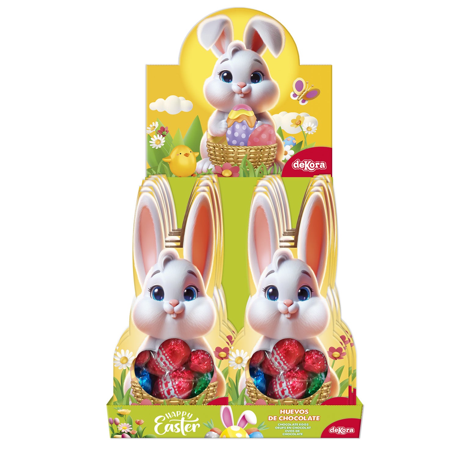 CONEJITO CON HUEVOS DE CHOCOLATE 60GR
