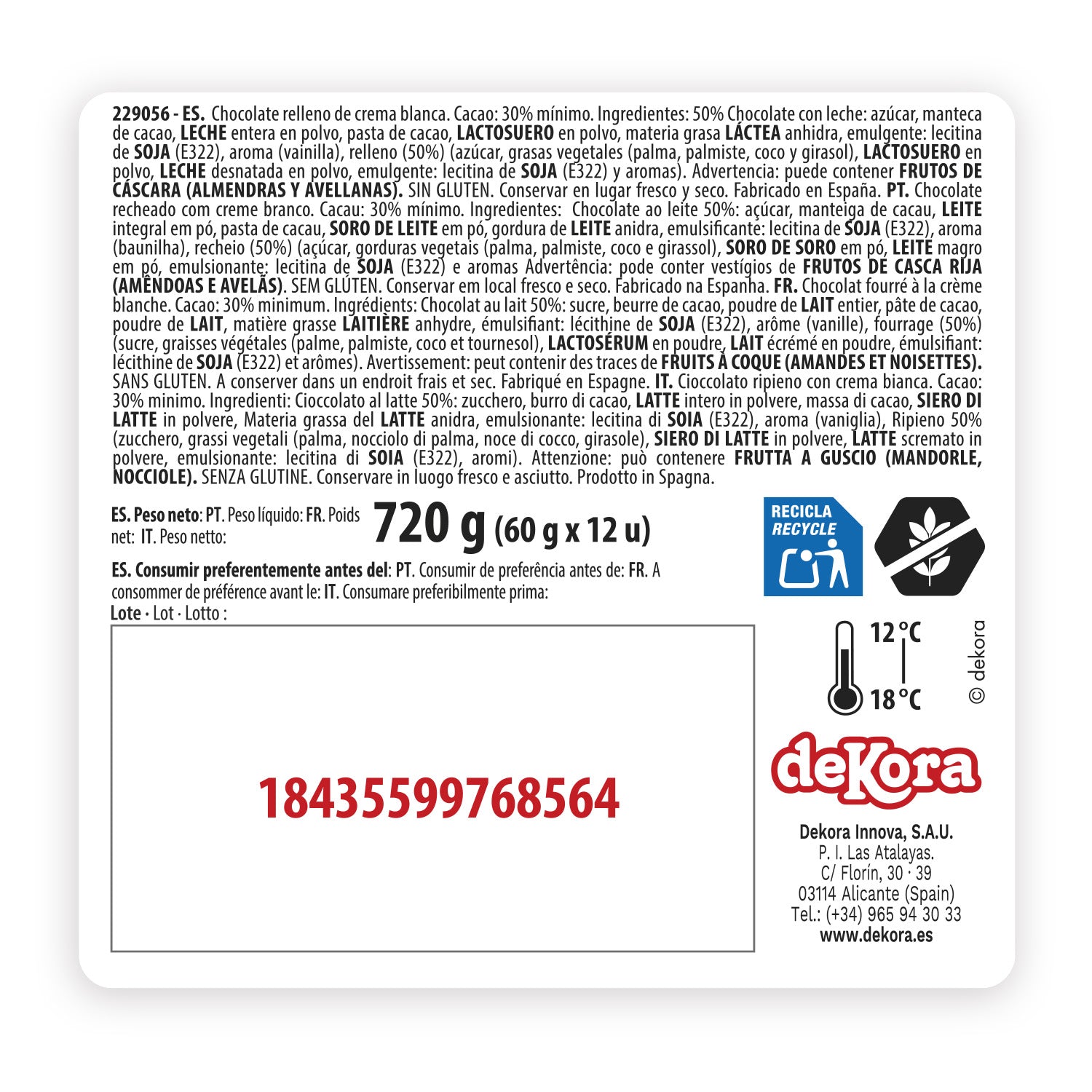 CONIGLIETTO CON UOVA DI CIOCCOLATO 60GR