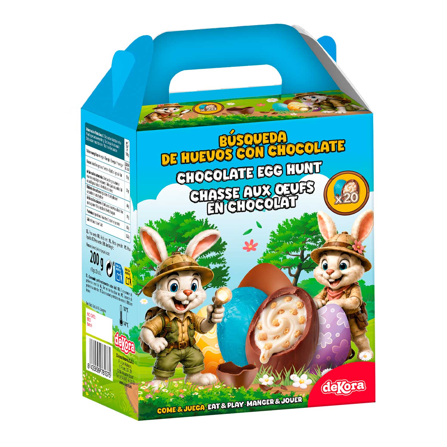 CACCIA DI PASQUA UOVA DI CIOCCOLATO 200GR