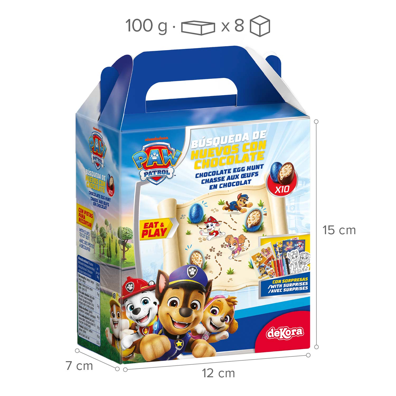 CACCIA DI PASQUA UOVA DI CIOCCOLATO PAW PATROL 100GR