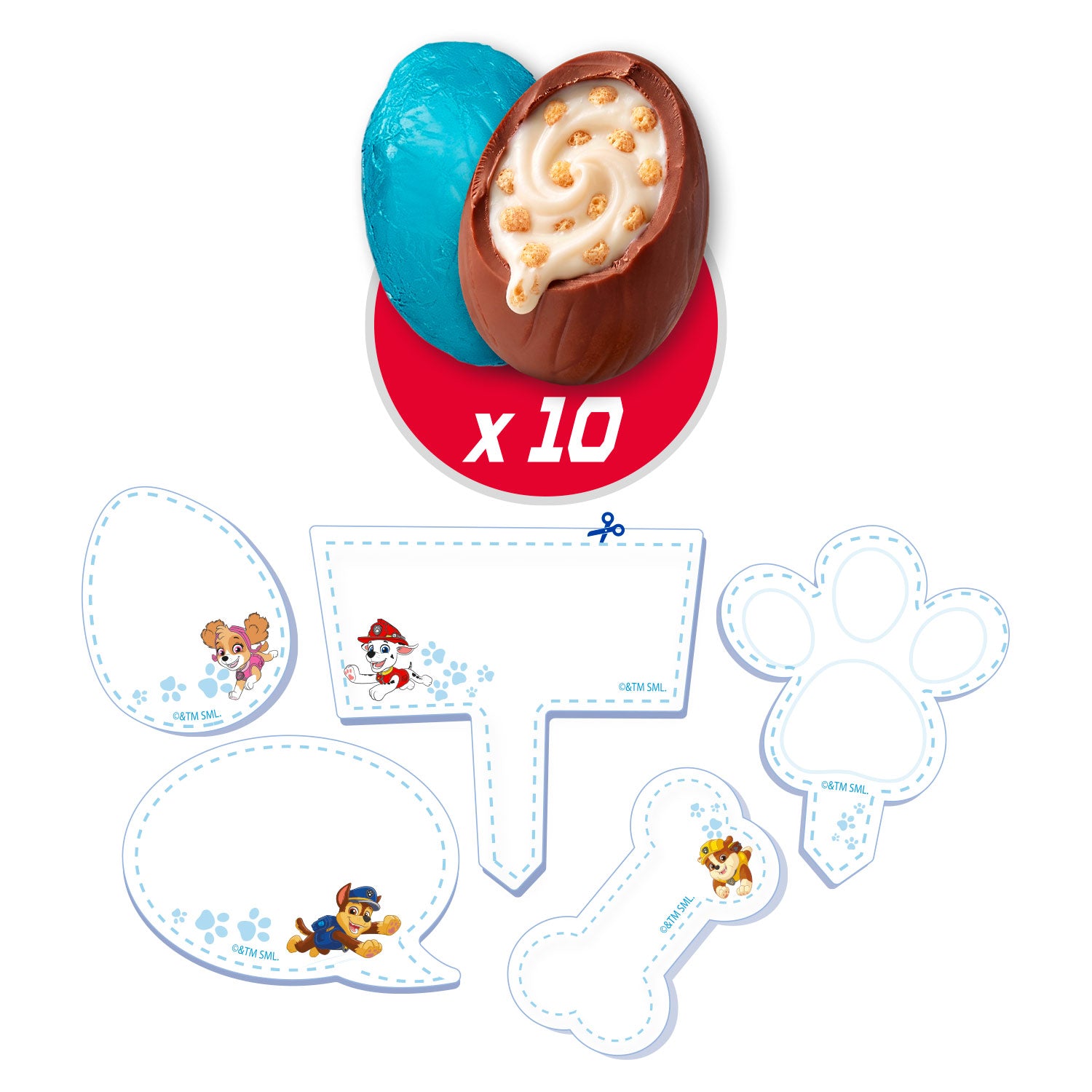 CACCIA DI PASQUA UOVA DI CIOCCOLATO PAW PATROL 100GR