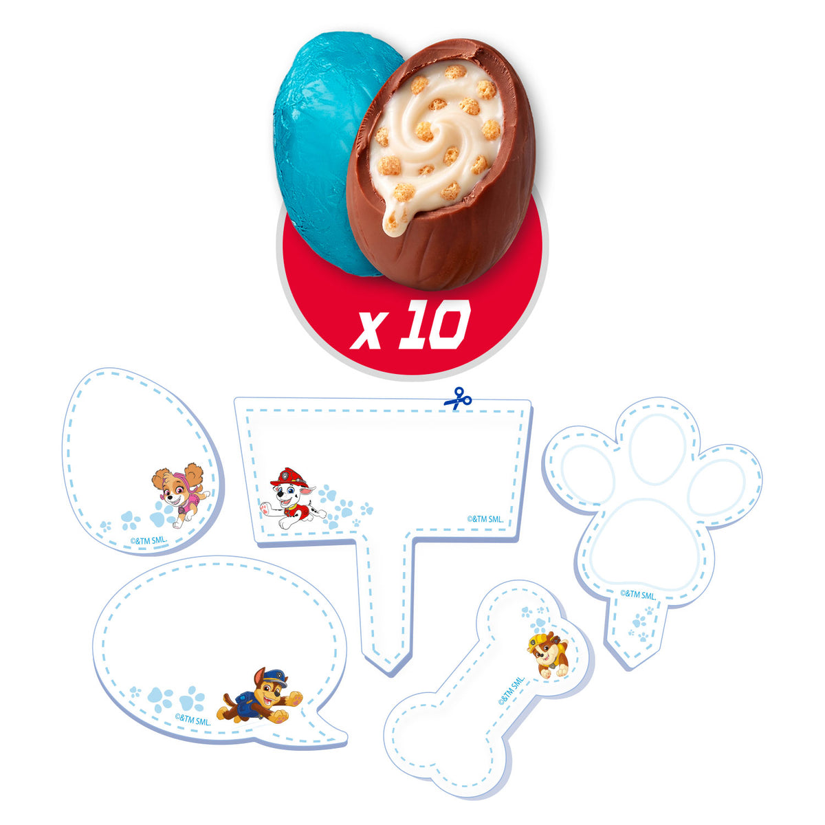 CACCIA DI PASQUA UOVA DI CIOCCOLATO PAW PATROL 100GR