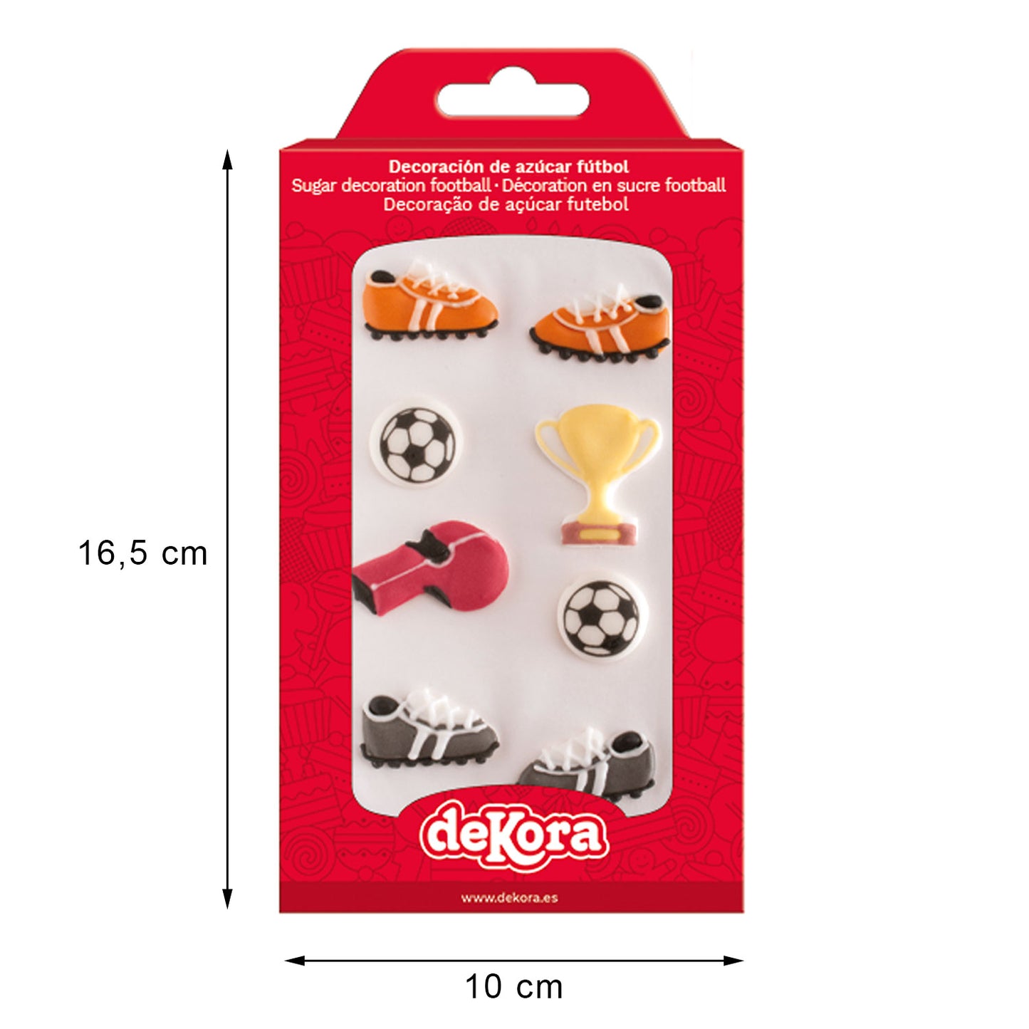 DECORACIÓN AZÚCAR FÚTBOL