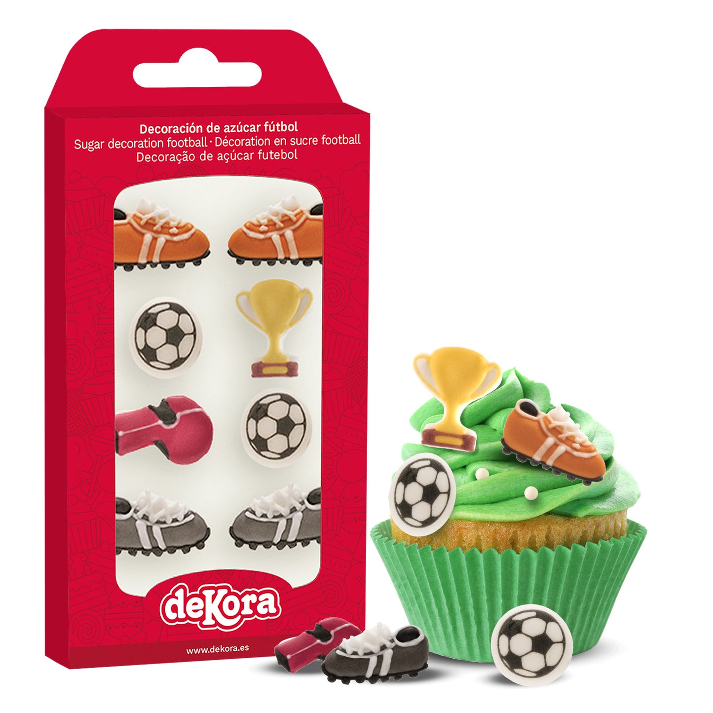 DECORACIÓN AZÚCAR FÚTBOL
