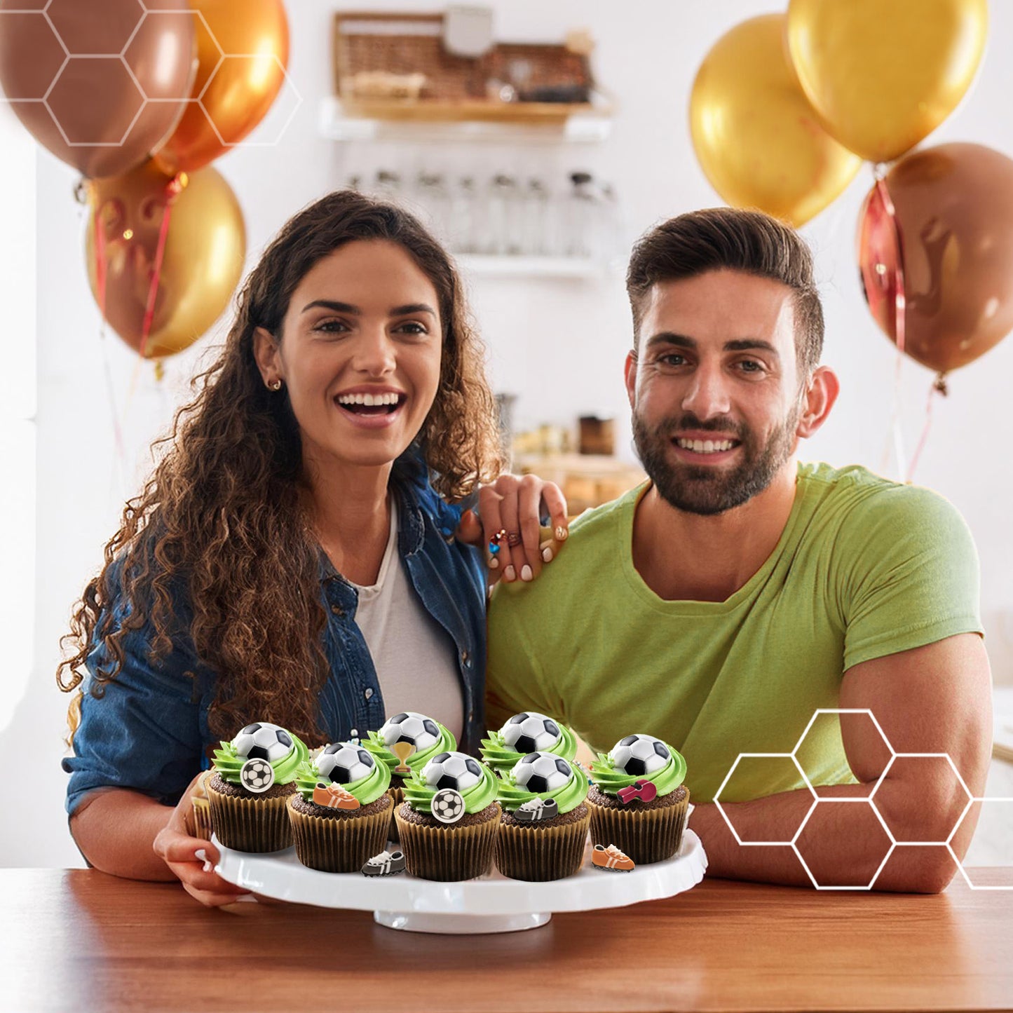 DECORACIÓN AZÚCAR FÚTBOL