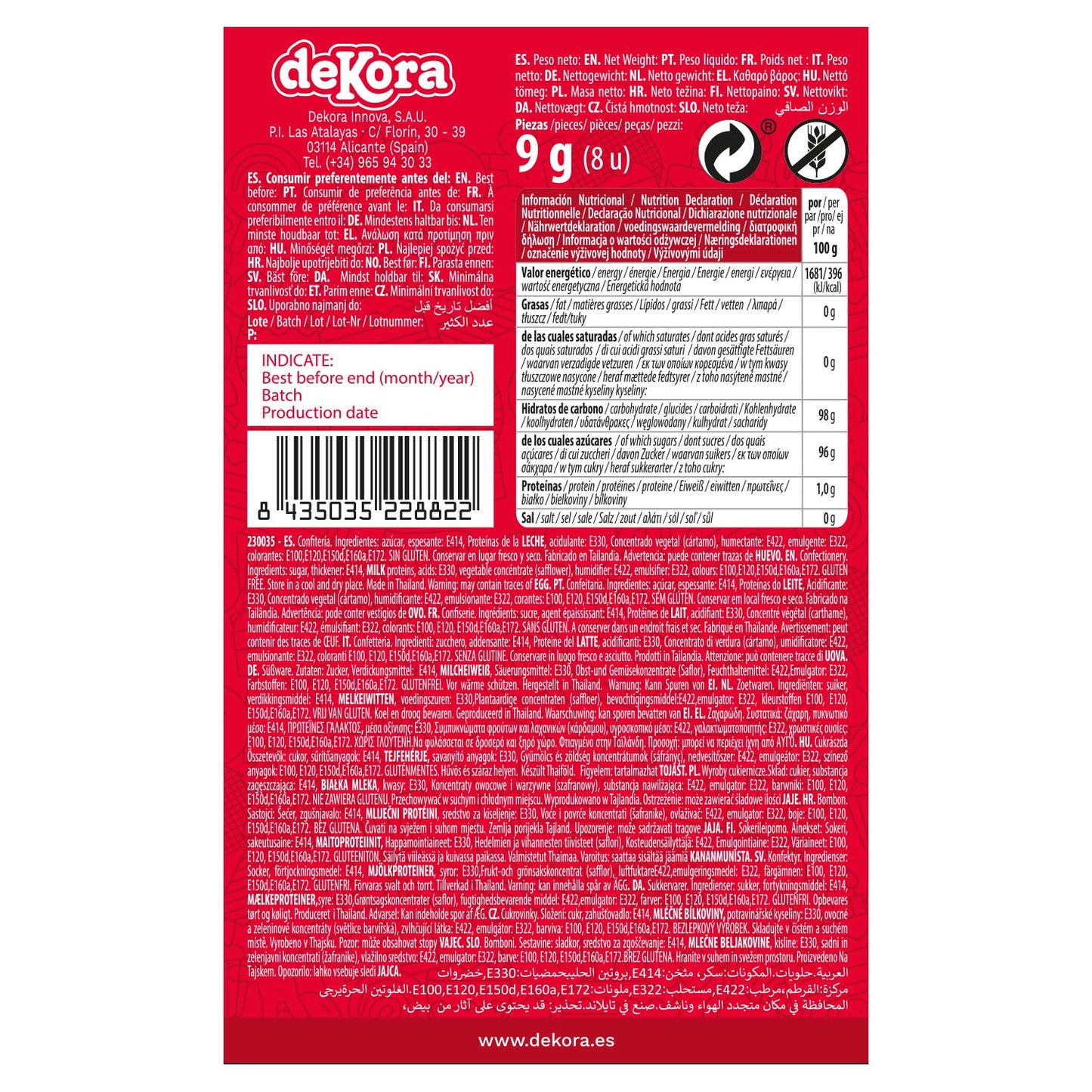 BLISTER DECORAÇÃO AÇÚCAR FUTEBOL