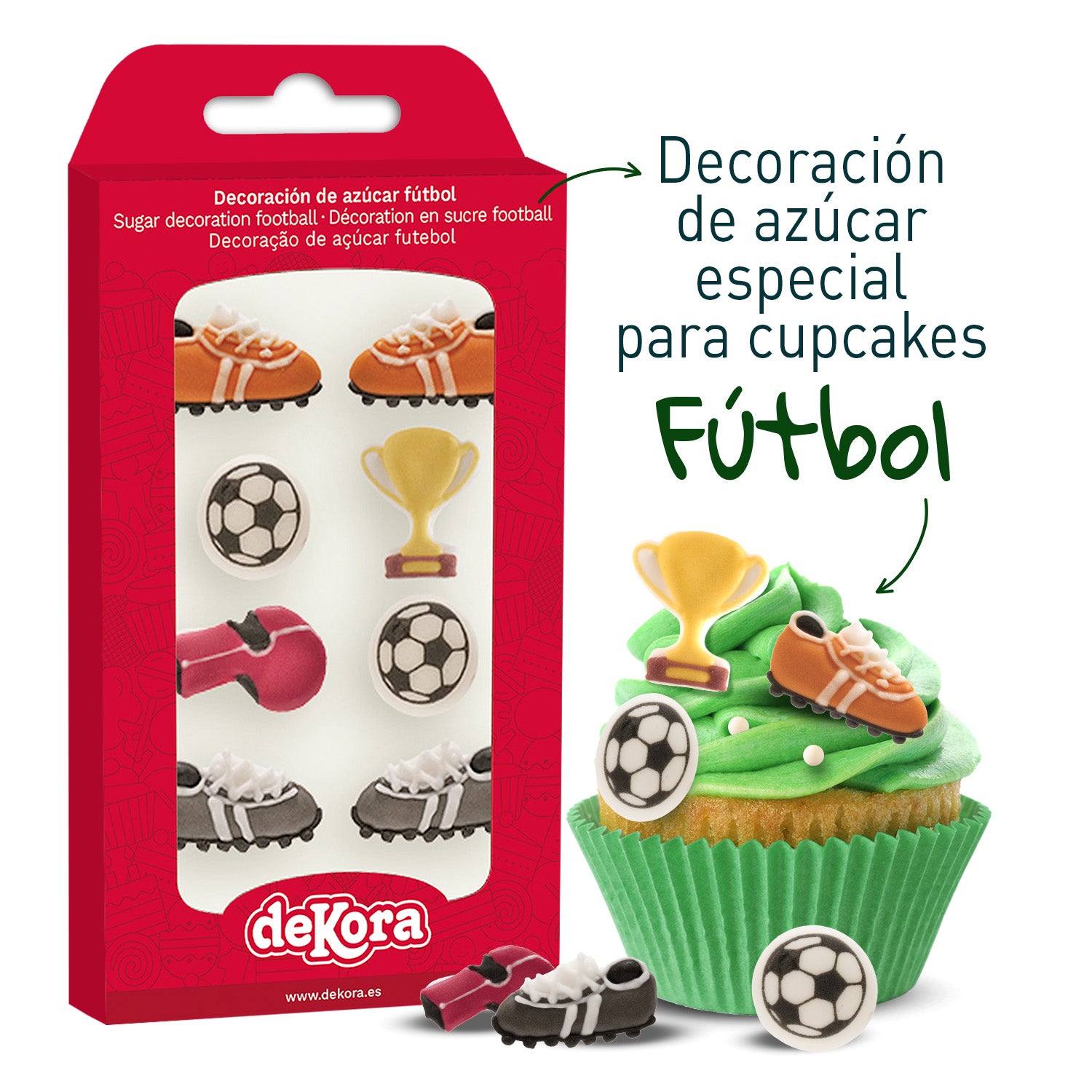 DECORACIÓN AZÚCAR FÚTBOL